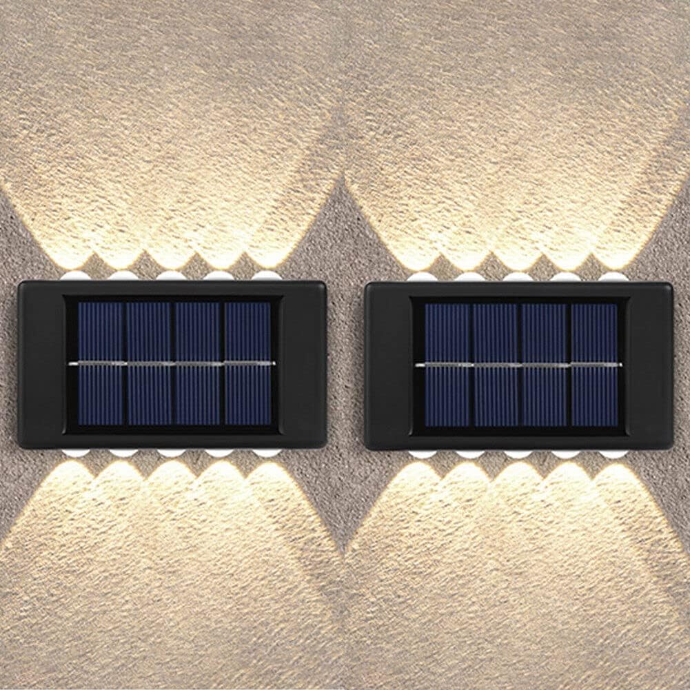 Lámpara Solar de Pared Arriba y Abajo — Decorativa IP65 Exterior
