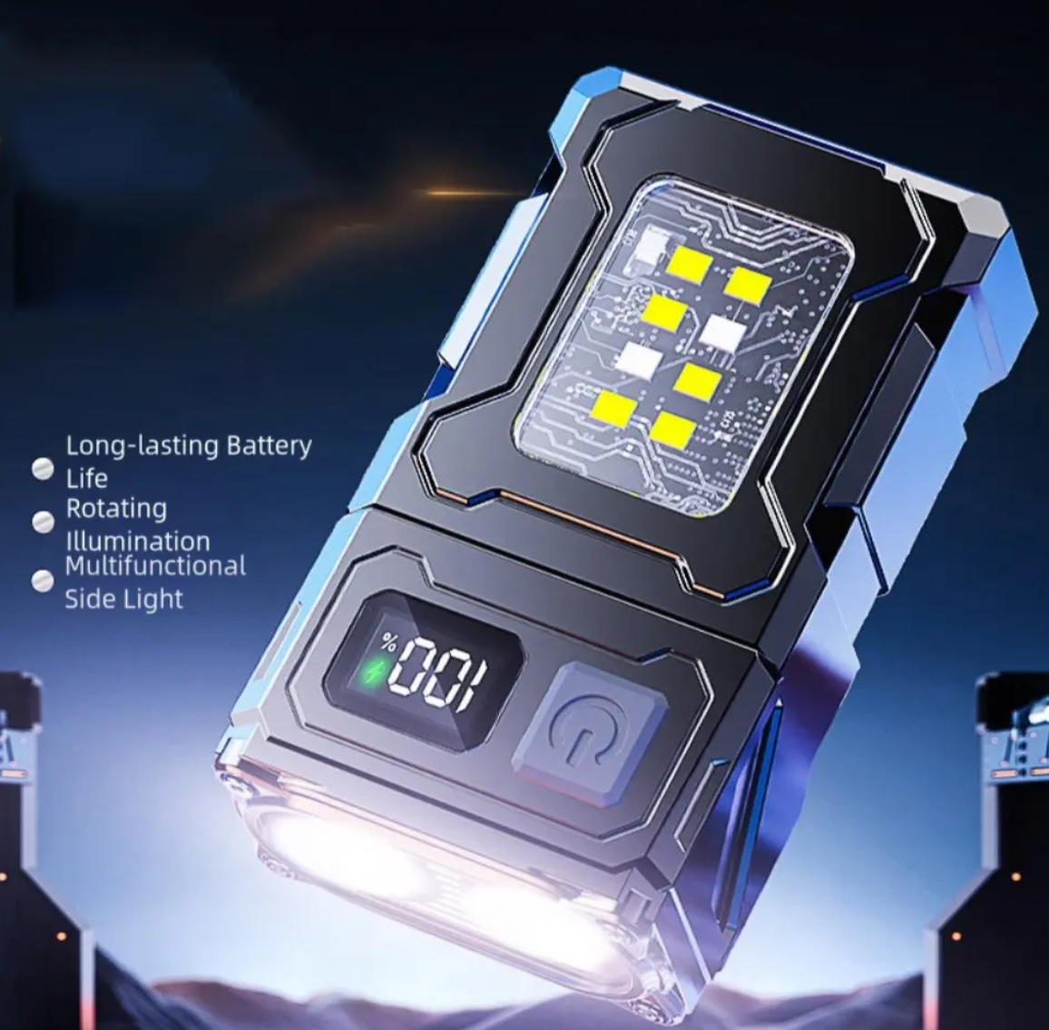 Linterna LED Recargable Tipo C Viral